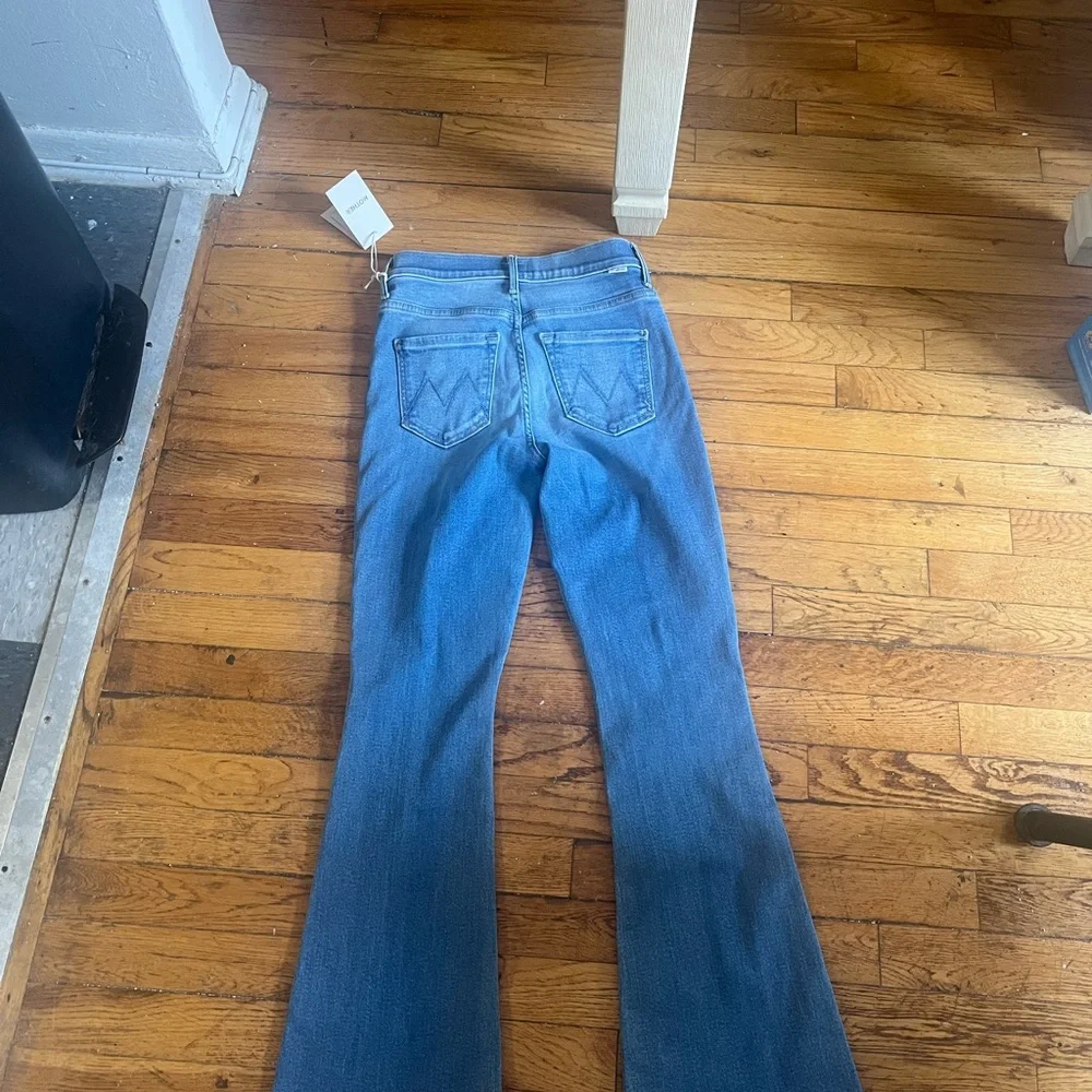 Mother Blue Flared Women Jeans - Picture 2 of 3